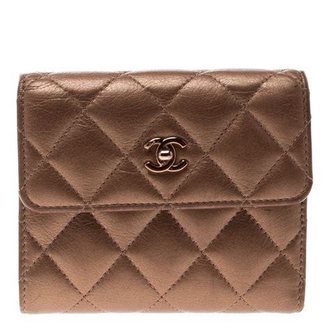 chanel bronze wallet|chanel wallet cost.